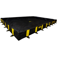 Rigid-Lock QuickBerm&reg;, 2390 US gal. Capacity, 16' W x 20' L x 12" H, Stake Wall Groupe Generik