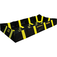 QuickBerm&reg; Containment Berm with Inside Wall Supports, 235 US gal. Capacity, 4' W x 8' L x 12" H, Snap-Up Bracket Groupe Generik
