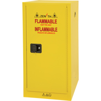 Armoire pour produits inflammables, 16 gal., 1 Porte(s), 23" La x 44" h x 18" p Groupe Generik