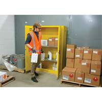 Armoire pour produits inflammables, 45 gal., 2 Porte(s), 43" La x 65" h x 18" p Groupe Generik
