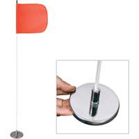 Tiges de s&eacute;curit&eacute; pour travaux l&eacute;gers Safety Whip, Fixation Aimant, Hauteur 5', Orange Groupe Generik