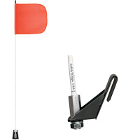 Tiges de s&eacute;curit&eacute; pour travaux l&eacute;gers Safety Whip, Fixation Fen&ecirc;tre, Hauteur 5', Orange Groupe Generik