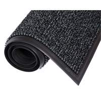 Tapis Astro-Plus, Poly&eacute;thyl&egrave;ne, Grattoir Type, Motif Textur&eacute;, 3-3/10' x 4', Charbon Groupe Generik