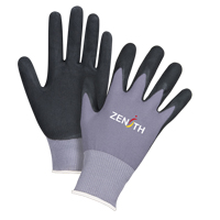 Gants ZX-1 de premi&egrave;re qualit&eacute; compatibles avec les &eacute;crans tactiles, 8/Moyen, R&ecirc;vetement Nitrile/Mousse de nitrile, Calibre 15, Enveloppe en Nylon Groupe Generik