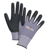 Gants ZX-1 de premi&egrave;re qualit&eacute; compatibles avec les &eacute;crans tactiles, 10/T-Grand, R&ecirc;vetement Nitrile/Mousse de nitrile, Calibre 15, Enveloppe en Nylon Groupe Generik