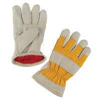 Premium Winter-Lined Work Gloves, Small, Grain Pigskin Palm, Foam Fleece Inner Lining Groupe Generik