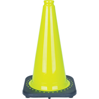 C&ocirc;ne de signalisation de premi&egrave;re qualit&eacute;, 18", Vert lime Groupe Generik
