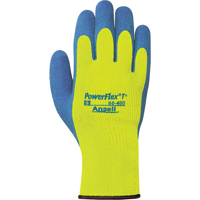 Gants PowerFlex T° Hi Viz 80-400, 7/Petit, R&ecirc;vetement Latex de caoutchouc, Calibre 7, Enveloppe en Tissu &eacute;ponge Groupe Generik