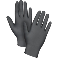 Gants jetables en paquets pour distributeur, 2T-Grand, Nitrile, 5 mils, Sans poudre, Noir Groupe Generik