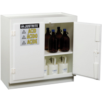 Solid Polyethylene Acid Cabinets, 6 x 0.66043 Gal., 36" x 35.75" x 21.75" Groupe Generik