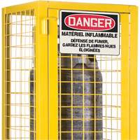 CSA-Compliant Gas Cylinder Safety Cabinet, 2 Cylinder Capacity, 17" W x 17" D x 69" H, Yellow Groupe Generik
