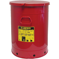 Hand Operated Oily Waste Can, FM Approved/UL Listed, 21 US gal., Red Groupe Generik