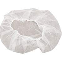 Non-Woven Bouffant Caps, Polypropylene, 18", White Groupe Generik