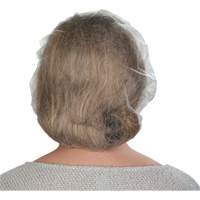 Non-Woven Bouffant Caps, Polypropylene, 21"/Large, White Groupe Generik