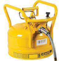 D.O.T. AccuFlow Safety Cans, Type II, Steel, 2.5 US gal., Yellow, FM Approved Groupe Generik