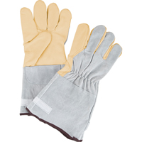 Gants de travail &agrave; ajustement d'usage standard, Grand, Paume en Cuir fleur de vache Groupe Generik