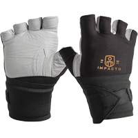 Anti-Vibration Gloves- Left, Size Small, Grain Leather Palm Groupe Generik