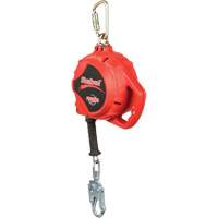 Cordage de s&eacute;curit&eacute; autor&eacute;tractable Rebel, 33', Acier galvanis&eacute;, Pivotant Groupe Generik