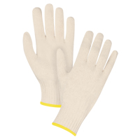 Gants en tricot d'usage standard, Poly/coton, Calibre 7, 2T-Grand Groupe Generik