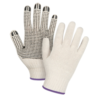 Gants l&eacute;gers tricot&eacute;s &agrave; pois, Poly/coton, Un c&ocirc;t&eacute;, Calibre 7, T-petit Groupe Generik