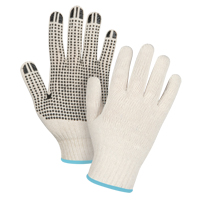 Lightweight Dotted String Knit Gloves, Poly/Cotton, Single Sided, 7 Gauge, X-Large Groupe Generik