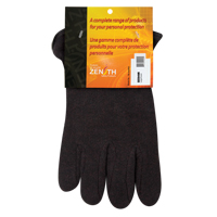 Gants de jersey, Grand, Brun, Molleton rouge, &agrave; enfiler Groupe Generik