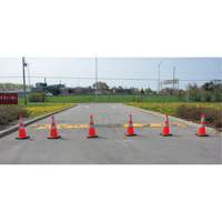 Traffic Cone, 28", Orange, 4" & 6" Reflective Collar(s) Groupe Generik