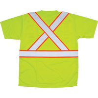 CSA Compliant T-Shirt, Polyester, Medium, High Visibility Lime-Yellow Groupe Generik