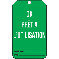 Inspection Tags, Cardstock, 3-3/8" W x 5-7/8" H, French Groupe Generik