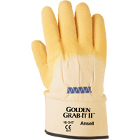 Gants Golden Grab-It II, 10/T-Grand, R&ecirc;vetement Latex de caoutchouc, Calibre 13, Enveloppe en Nylon Groupe Generik