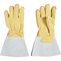 Gants pour monteur de lignes, Grand, Paume en Cuir fleur de vache, Doublure en Coton Groupe Generik