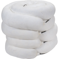Barrage absorbant, Huile seulement, 10' lo x 8" la, Absorption 40 gal., 4 /pqt Groupe Generik