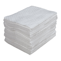 Premium Laminated (SMS) Sorbent Pads, Oil Only, 15" x 17", 30 gal. Absorbancy Groupe Generik