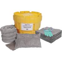Trousse de d&eacute;versements &agrave; grande capacit&eacute;, Universel, Overpack/Baril de r&eacute;cup&eacute;ration, Absorbance de 20 gal. US Groupe Generik