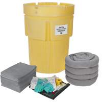 Trousse &eacute;conomique de lutte contre les d&eacute;versements, Universel, Baril, Absorbance de 95 gal. US Groupe Generik