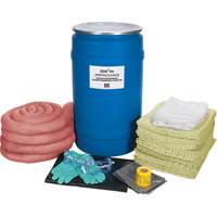 Premium Spill Kit, Hazmat, Drum, 30 US gal. Absorbancy Groupe Generik