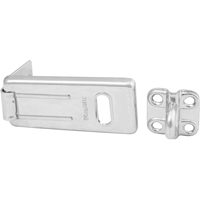 General Security Hardened Steel Hasp, Silver Groupe Generik