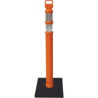 Poteaux d&eacute;lin&eacute;ateurs Ez-Grab, 42" h, Orange Groupe Generik
