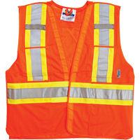 Vestes de s&eacute;curit&eacute; pour la circulation, Orange haute visibilit&eacute;, Moyen/Petit, Polyester Groupe Generik