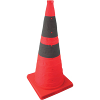 C&ocirc;ne repliable illumin&eacute;, 28" h, Orange Groupe Generik