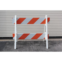 Barricades, A-Frame, 28.6" L x 40" H, Orange/White Groupe Generik
