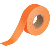 Flagging Tape, 1.188" W x 150' L, Fluorescent Orange Groupe Generik