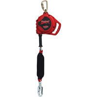 Cordage de s&eacute;curit&eacute; auto-r&eacute;tractable Rebel pour bas de pente, 20', Acier galvanis&eacute;, Pivotant Groupe Generik