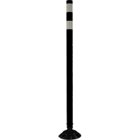 Impact Resistant Delineator, 48" H, Black Groupe Generik