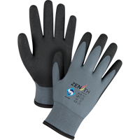 ZX-30° Premium Coated Gloves, 8/Medium, PVC Coating, 15 Gauge, Nylon Shell Groupe Generik