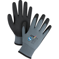 Gants enduits de premi&egrave;re qualit&eacute; ZX-30°, 10/T-Grand, R&ecirc;vetement PVC, Calibre 15, Enveloppe en Nylon Groupe Generik