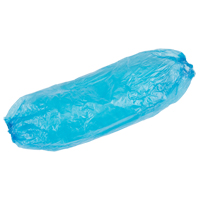 Disposable Sleeves, 18" long, Polyethylene, Blue Groupe Generik