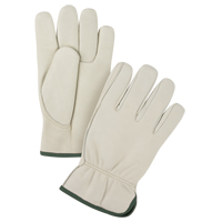 Premium Driver's Gloves, Medium, Grain Cowhide Palm Groupe Generik