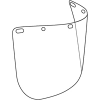 Visi&egrave;re d&eacute;coup&eacute;e &agrave; l'emporte-pi&egrave;ce Dynamic, Polycarbonate, Teinte Transparent Groupe Generik