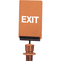 Enseigne de contr&ocirc;le des foules  Exit , 11" x 7", Plastique, Anglais Groupe Generik